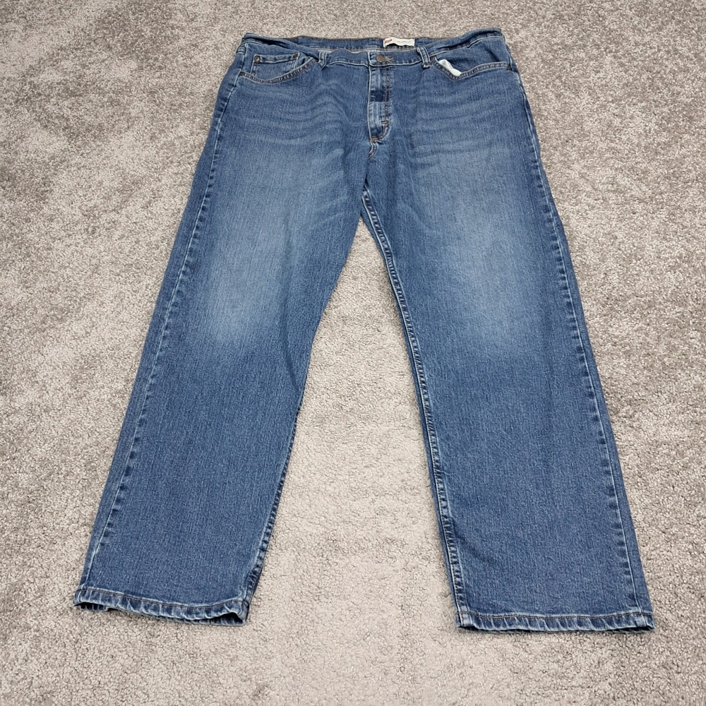 Wrangler Relaxed Fit Mens Jeans‎ 38x30 Blue Denim 9MRLAXD Medium Wash